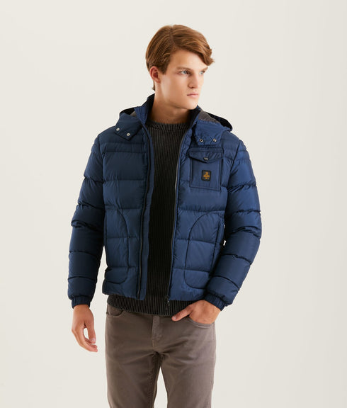 Piumino corto BENSON Jkt Uomo Blu chiaro Refrigiwear- Francavilla Moda